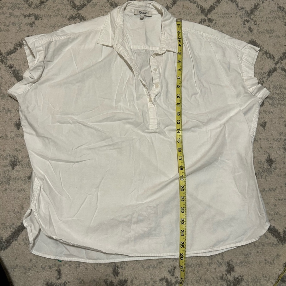 Madewell White Button Down Shirt